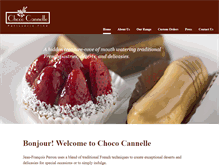 Tablet Screenshot of chococannelle.com.au